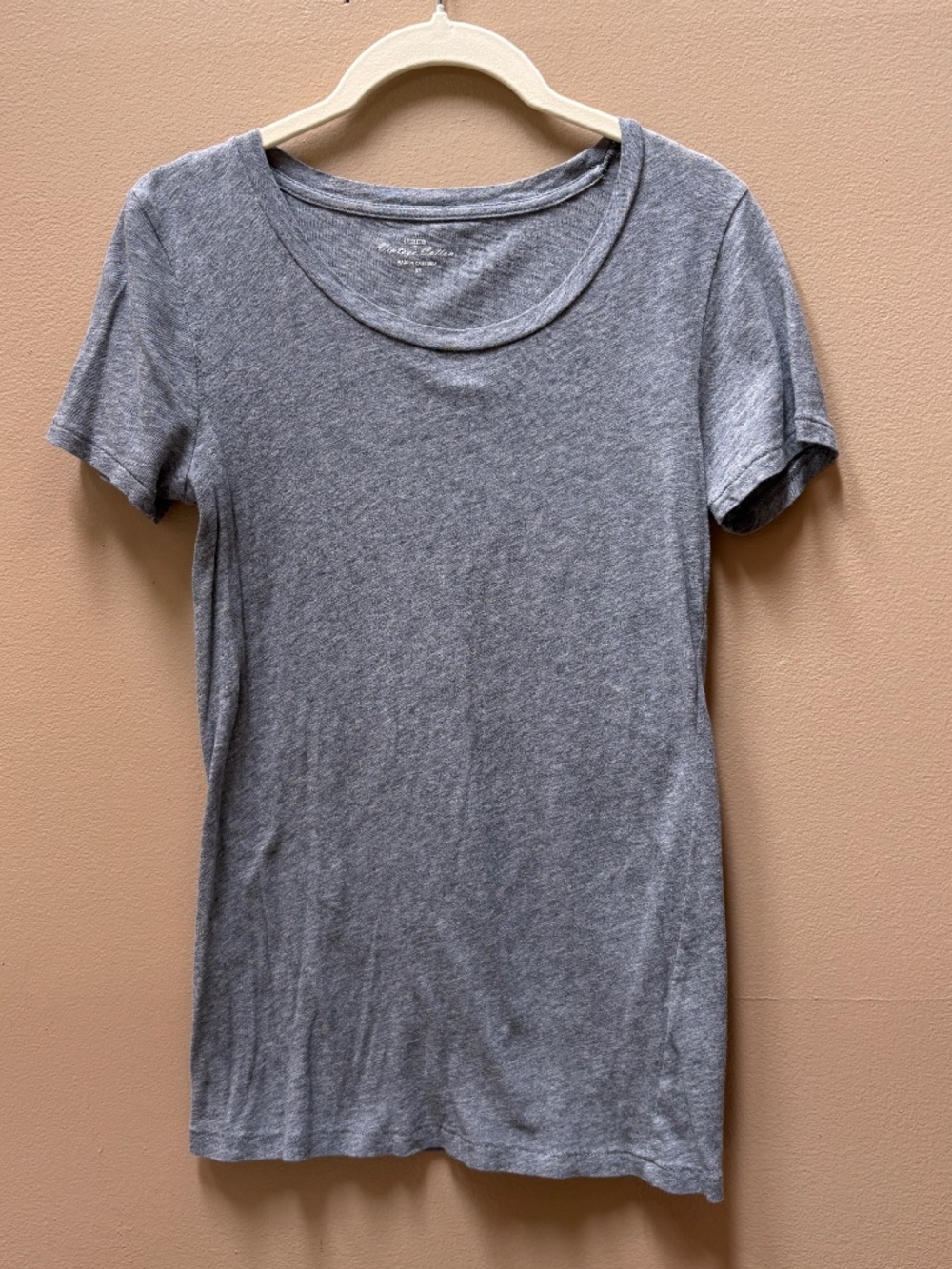 J. Crew Gray Vintage Short Sleeve Cotton T-Shirt  Size XS